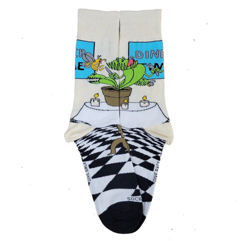Venus Flytrap Socks from the Sock Panda (Adult Large - Men's Shoe Sizes 8-12)