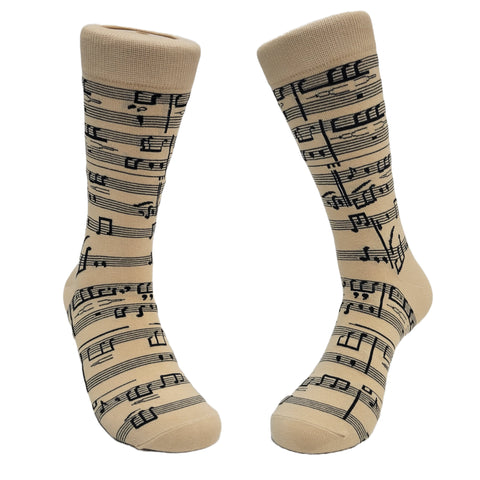Music Note Pattern Socks from the Sock Panda (Adult Large)