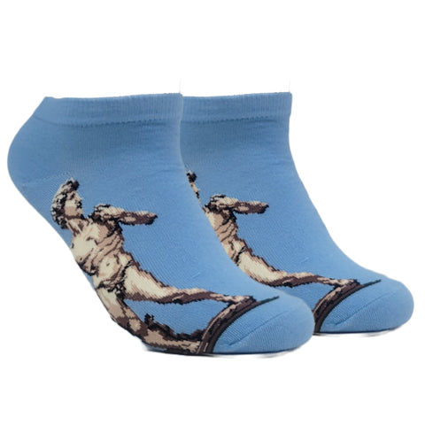 David Michelangelo Famous Art Ankle Socks from the Sock Panda