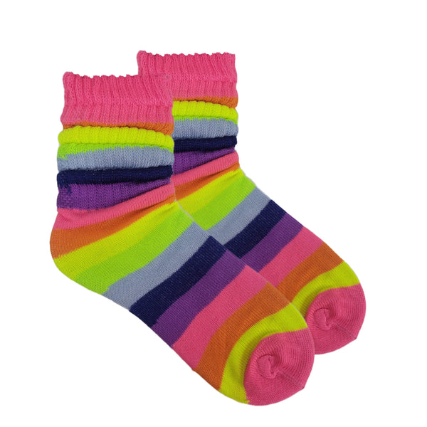 Rainbow Slouch Socks (Adult Medium)