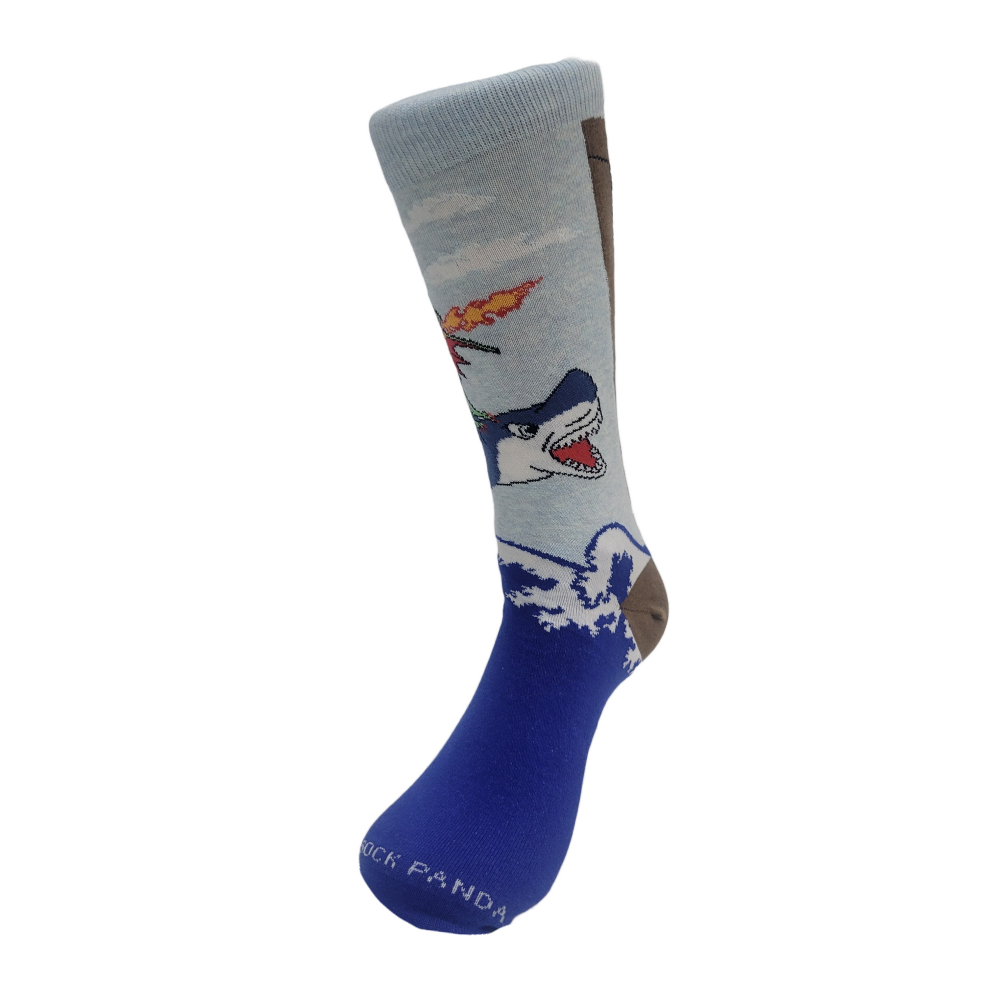 Dragon Riding a Shark Socks from the Sock Panda