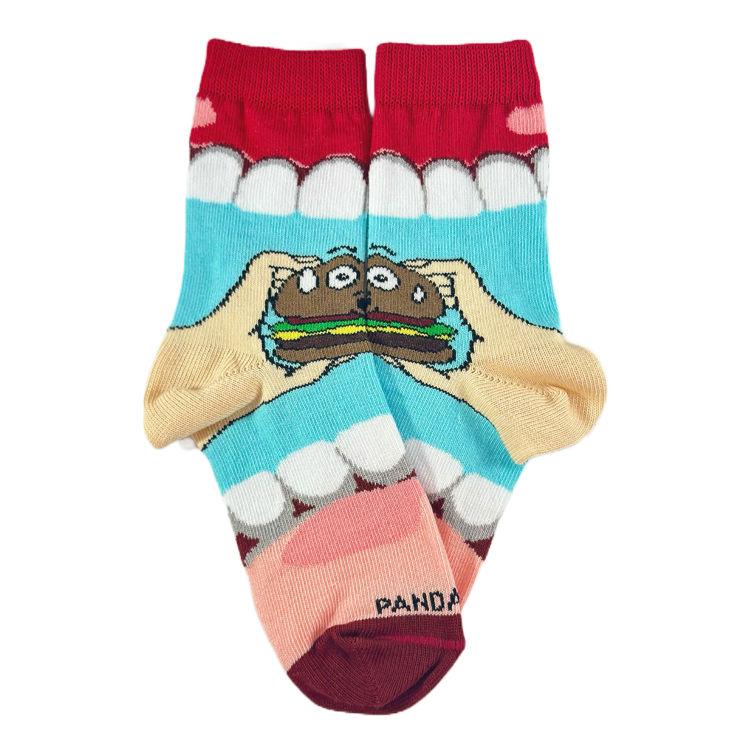 Yummy Hamburger Socks from the Sock Panda (Ages 3-7)