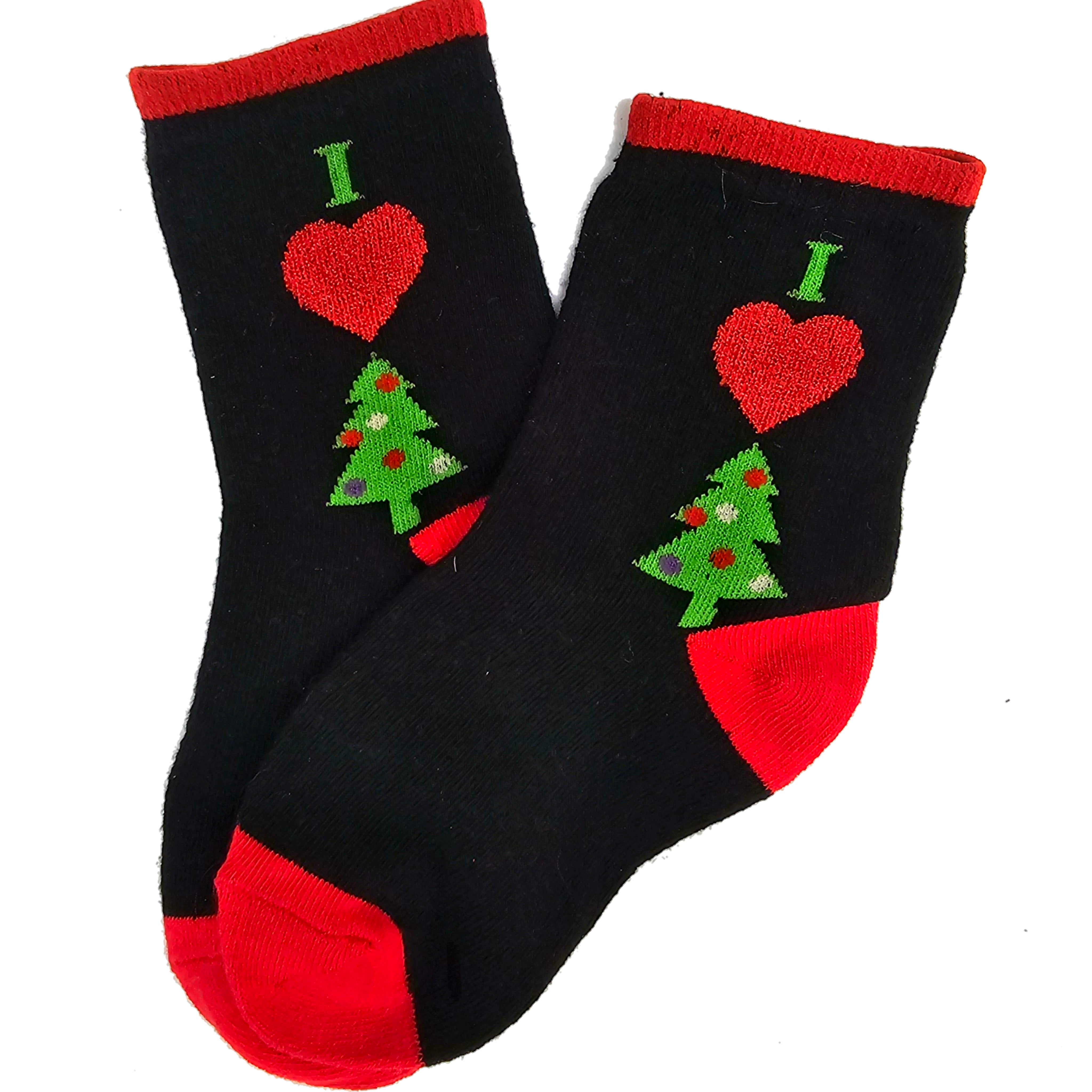 I Love Christmas Socks (Ages 1-2 & 3-5)