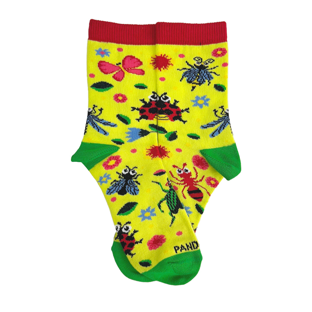 Garden Insect Party Socks from the Sock Panda (Ages 3-7)