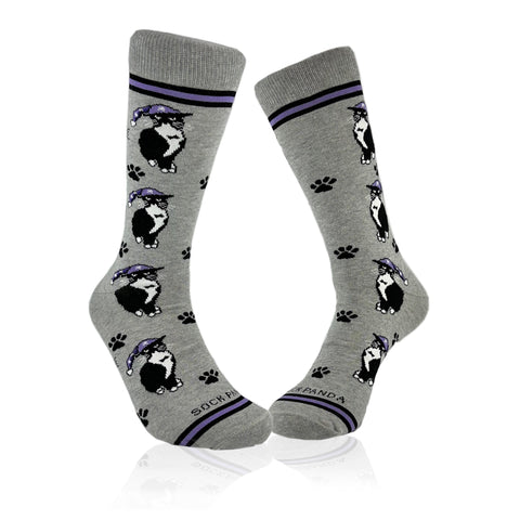 Cat Wearing a Hat Socks from the Sock Panda (Adult Large)