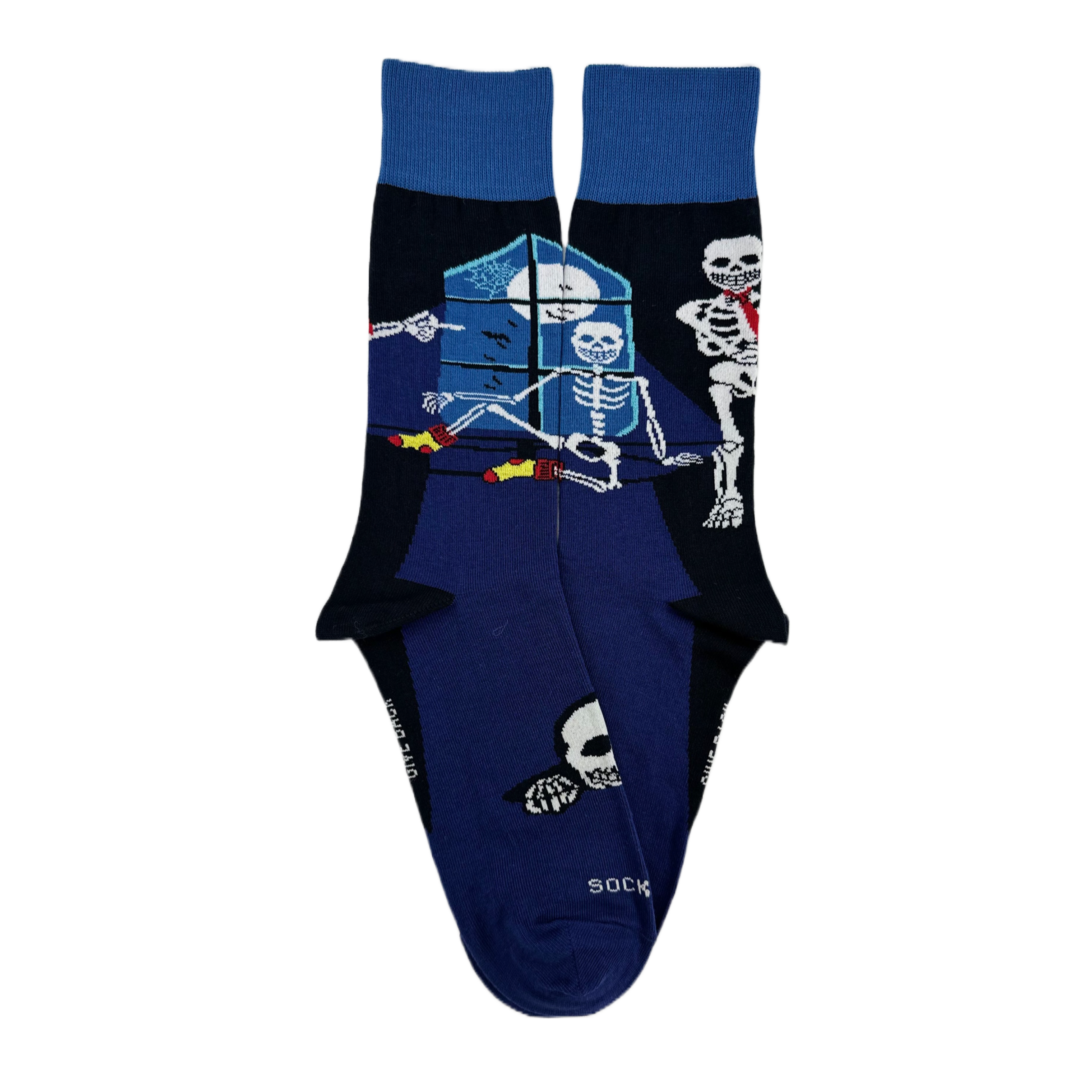 Skeleton by the Window Socks from the Sock Panda (Adult Large)