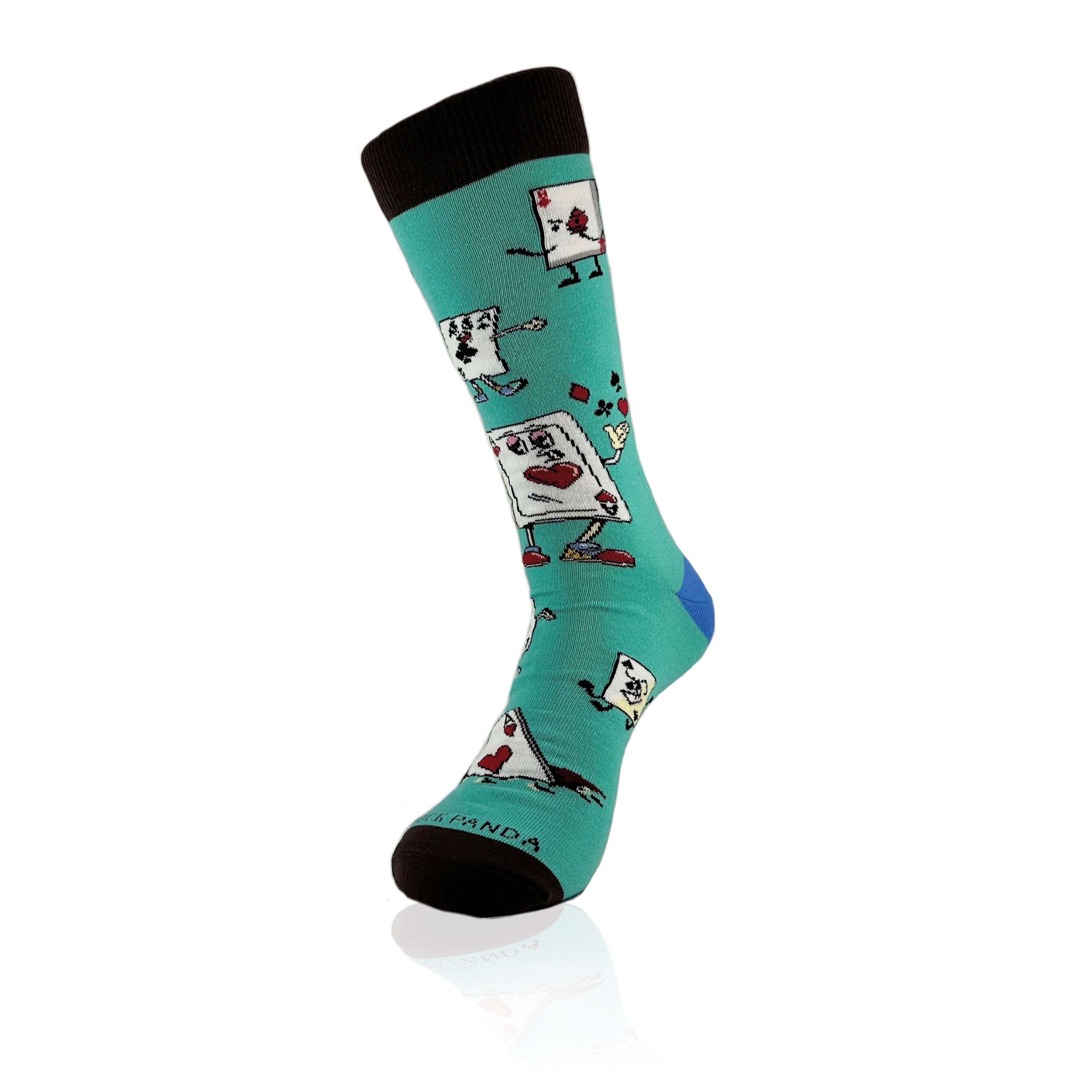 Ace of Hearts Playing Cards Socks from the Sock Panda (Adult Large)