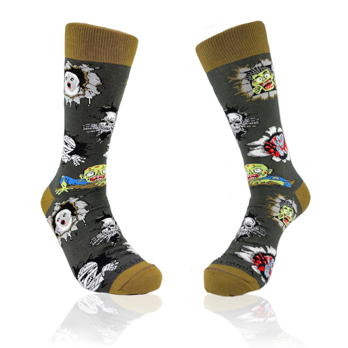 Peeking Monster Socks from the Sock Panda (Adult Large - Men's Shoe Sizes 8-12)