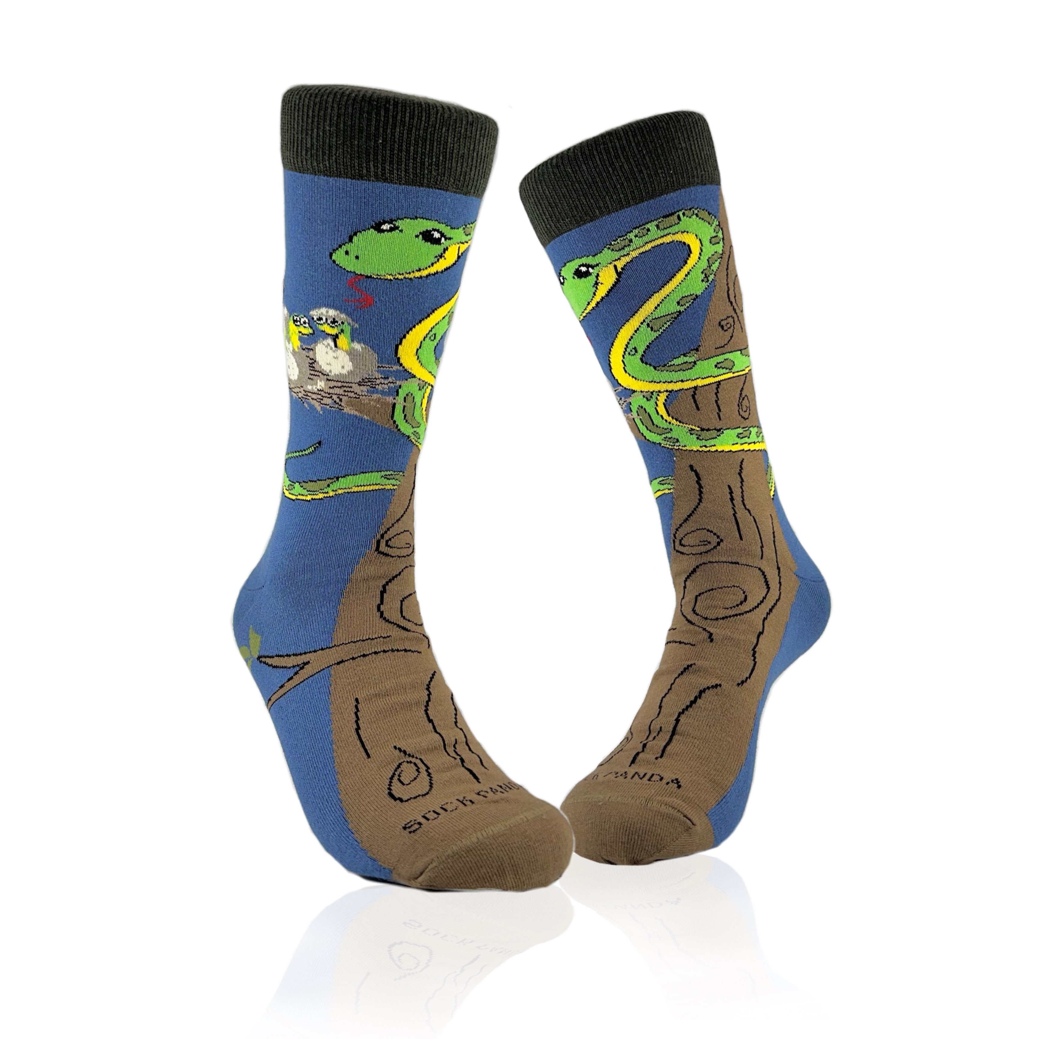 Happy Tree Snake with Babies Socks from the Sock Panda