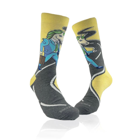 Unicorn Man Socks from the Sock Panda (Adult Large)