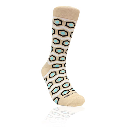 Hexagon Pattern Socks from the Sock Panda (Adult Large)