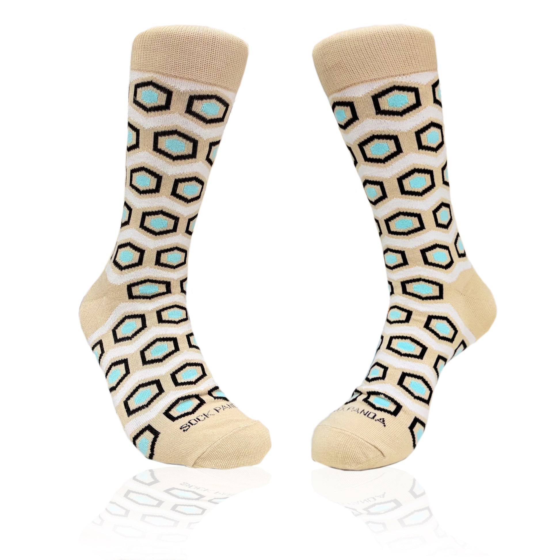 Hexagon Pattern Socks from the Sock Panda (Adult Large)