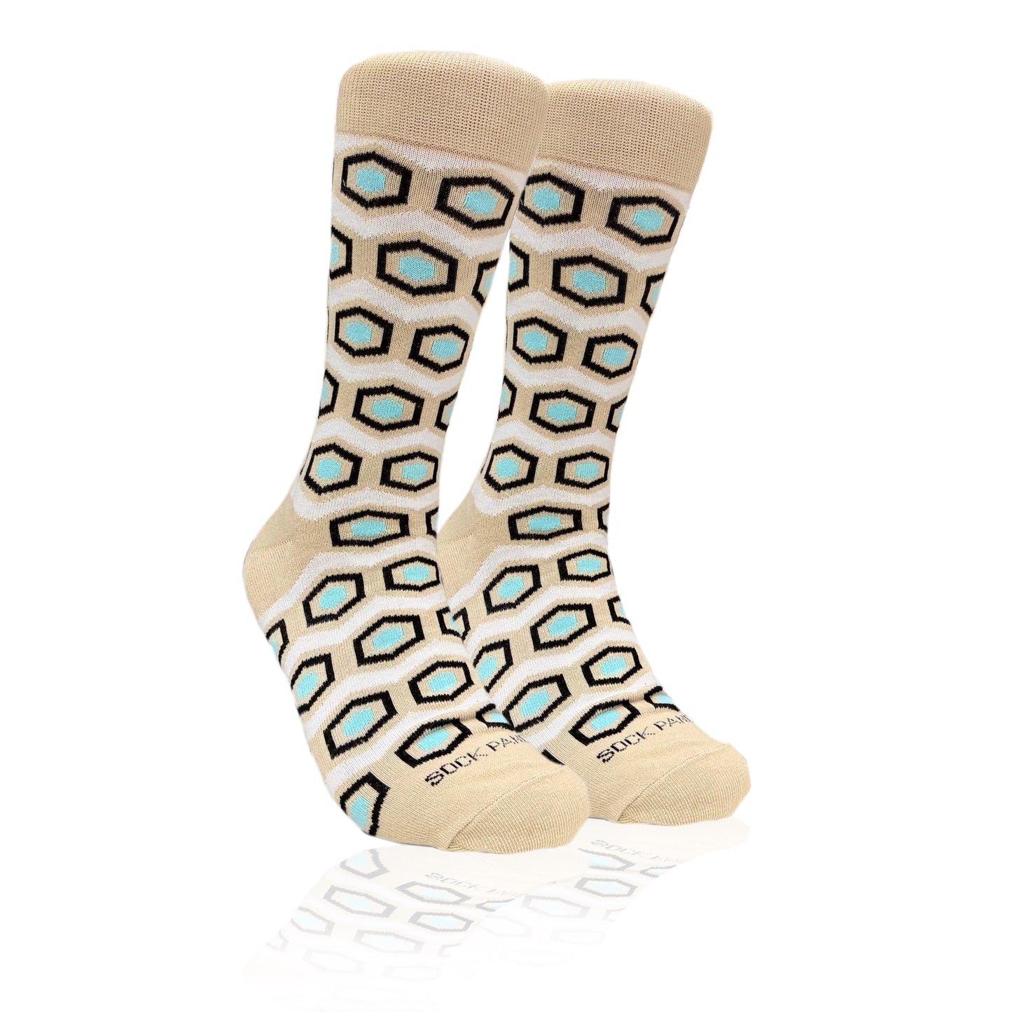 Hexagon Pattern Socks from the Sock Panda (Adult Large)