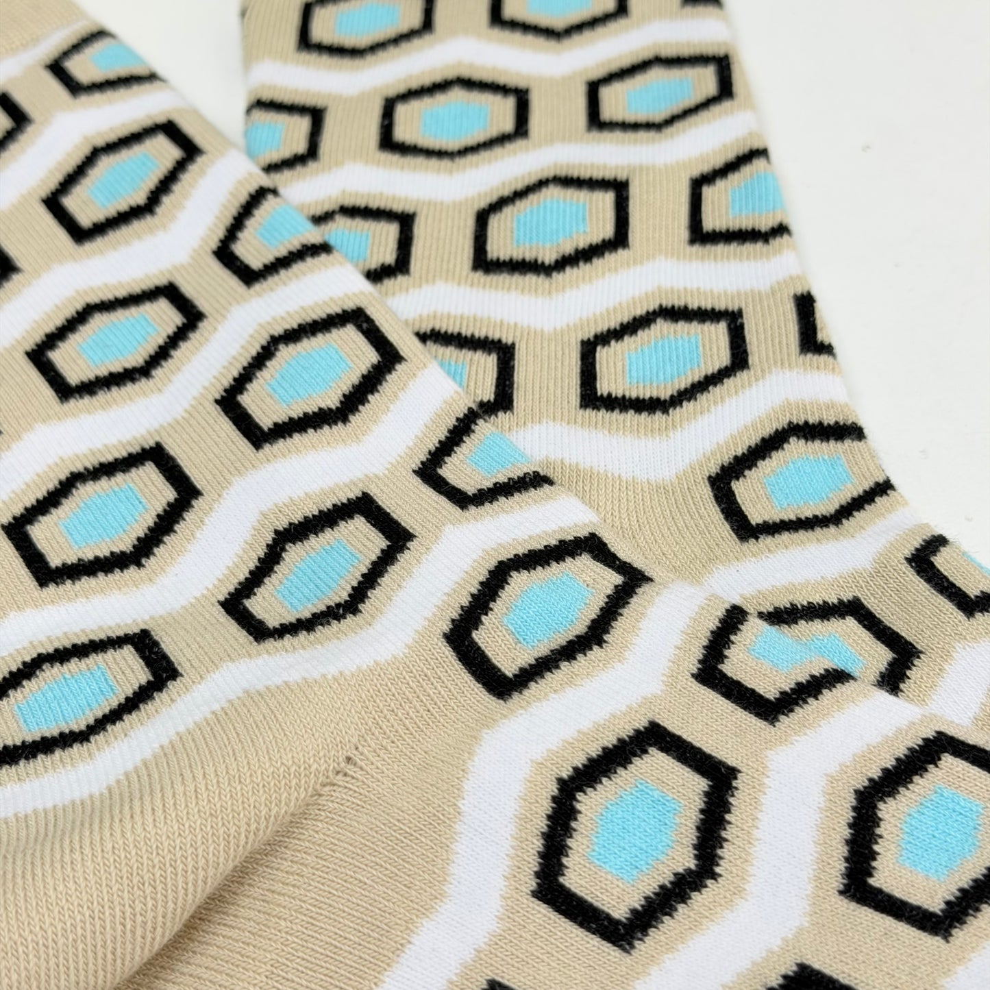 Hexagon Pattern Socks from the Sock Panda (Adult Large)