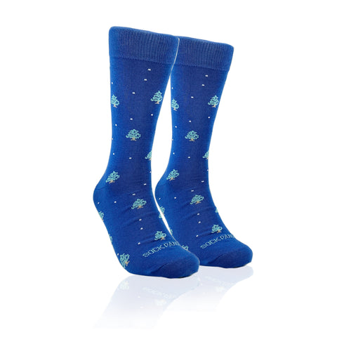 Pine Tree Pattern Socks from the Sock Panda (Adult Large)