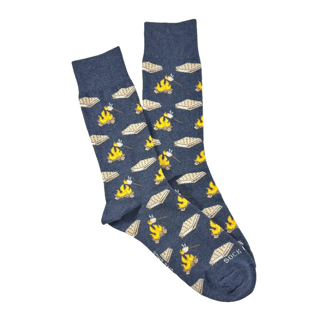 Smores Socks from the Sock Panda (Adult Large - Men's Shoe Sizes 8-12)