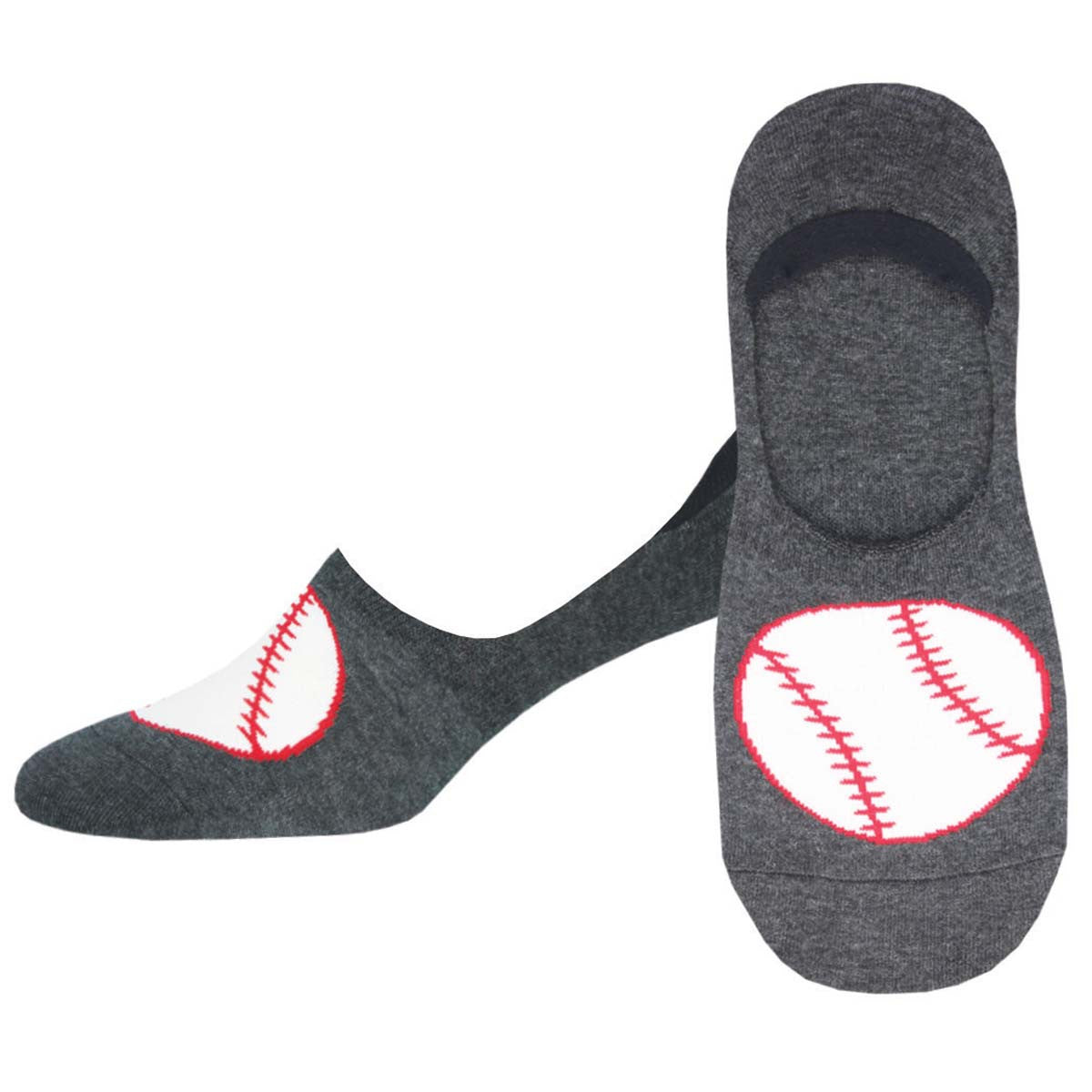 Baseball No Show Liner Socks (Adult Large)