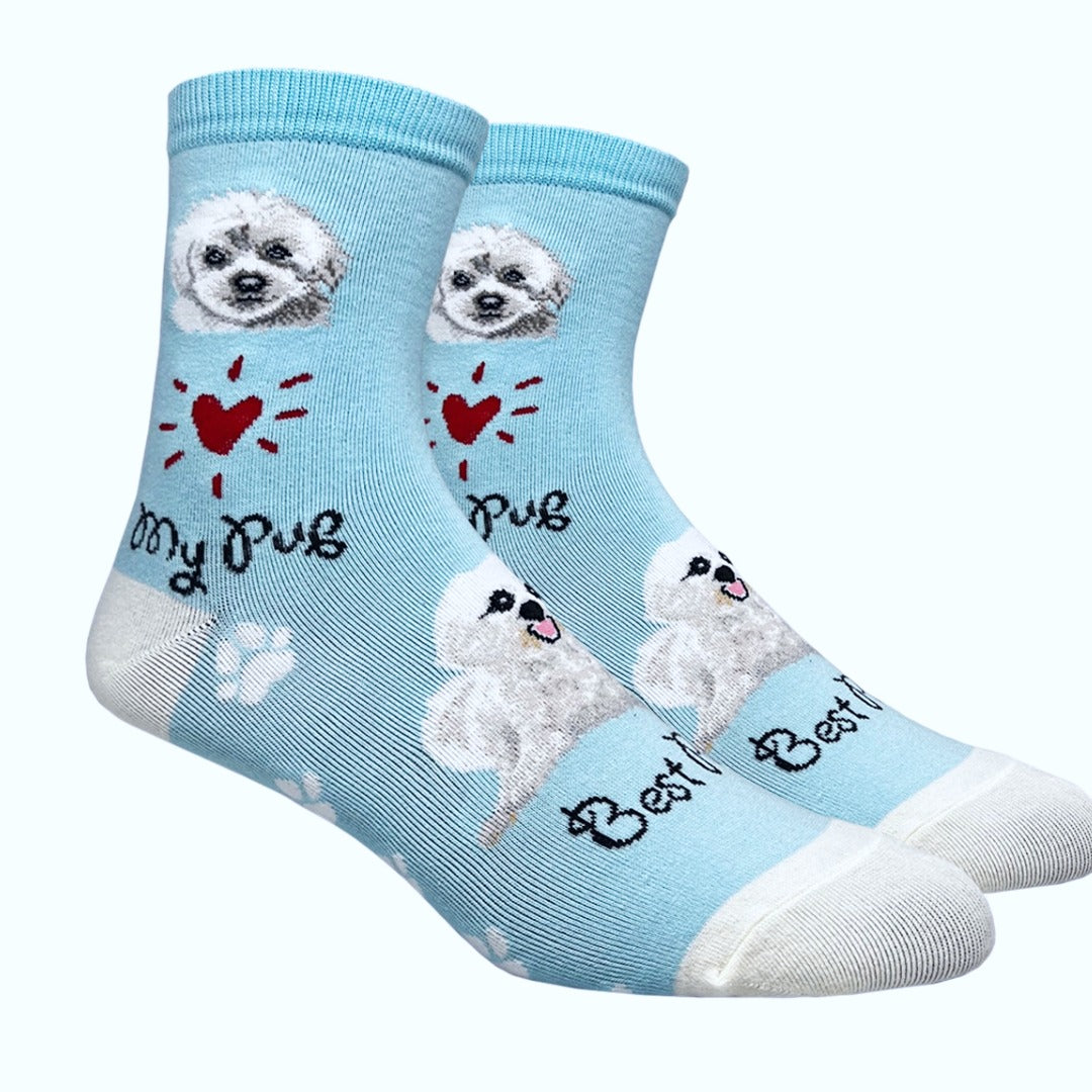 Maltipoo Dog Socks (Adult Medium - Women's Shoe Sizes 5-10)