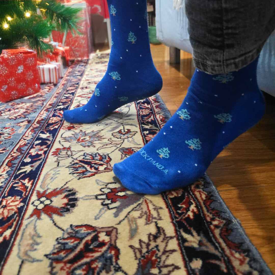 Pine Tree Pattern Socks from the Sock Panda (Adult Large)