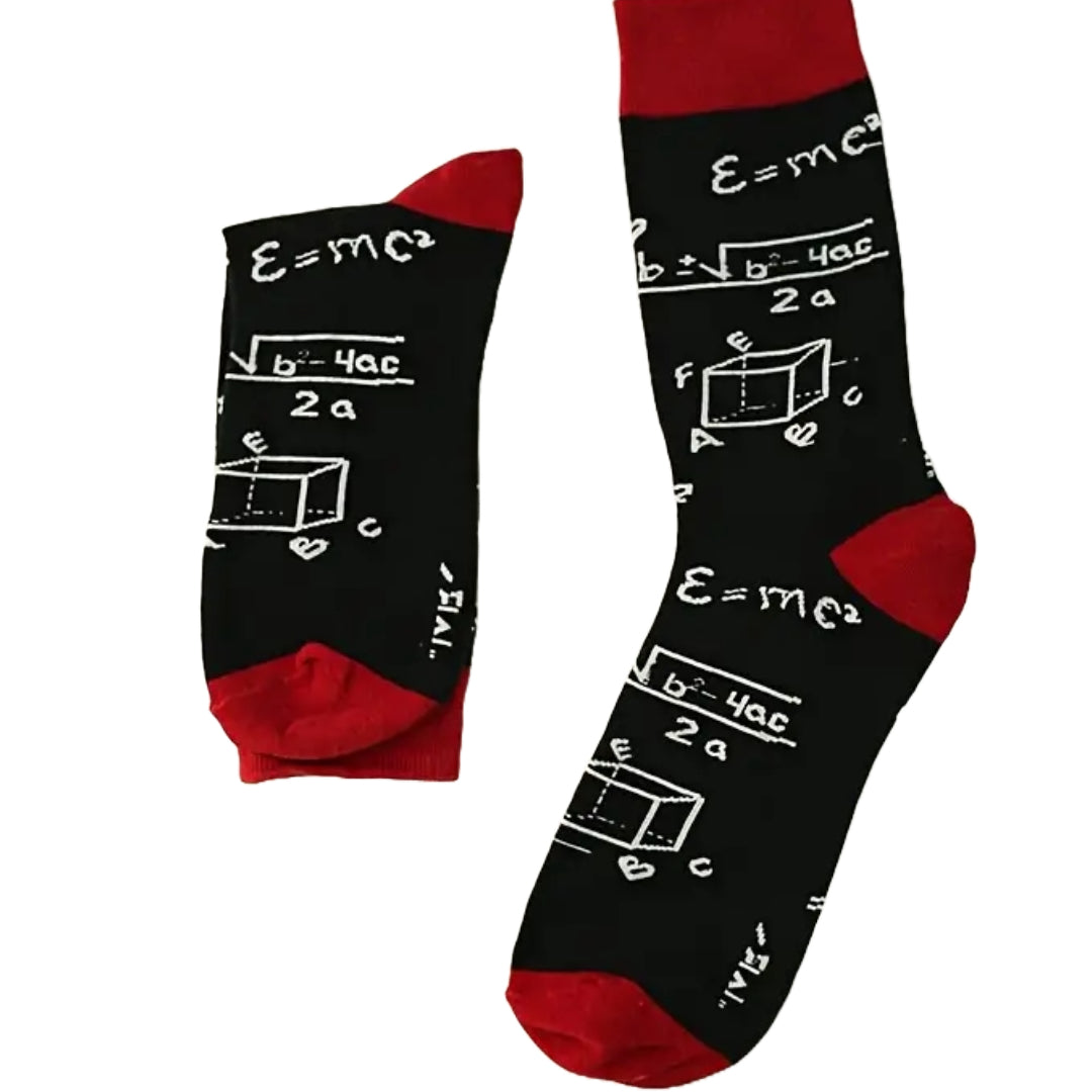 Math Socks from the Sock Panda (Adult Large)