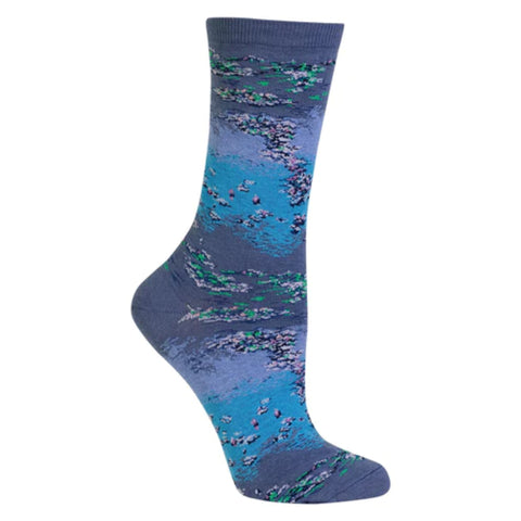 Monet's Water Lilies Socks from the Sock Panda (Adult Medium - Women's Shoe Sizes 5-10)