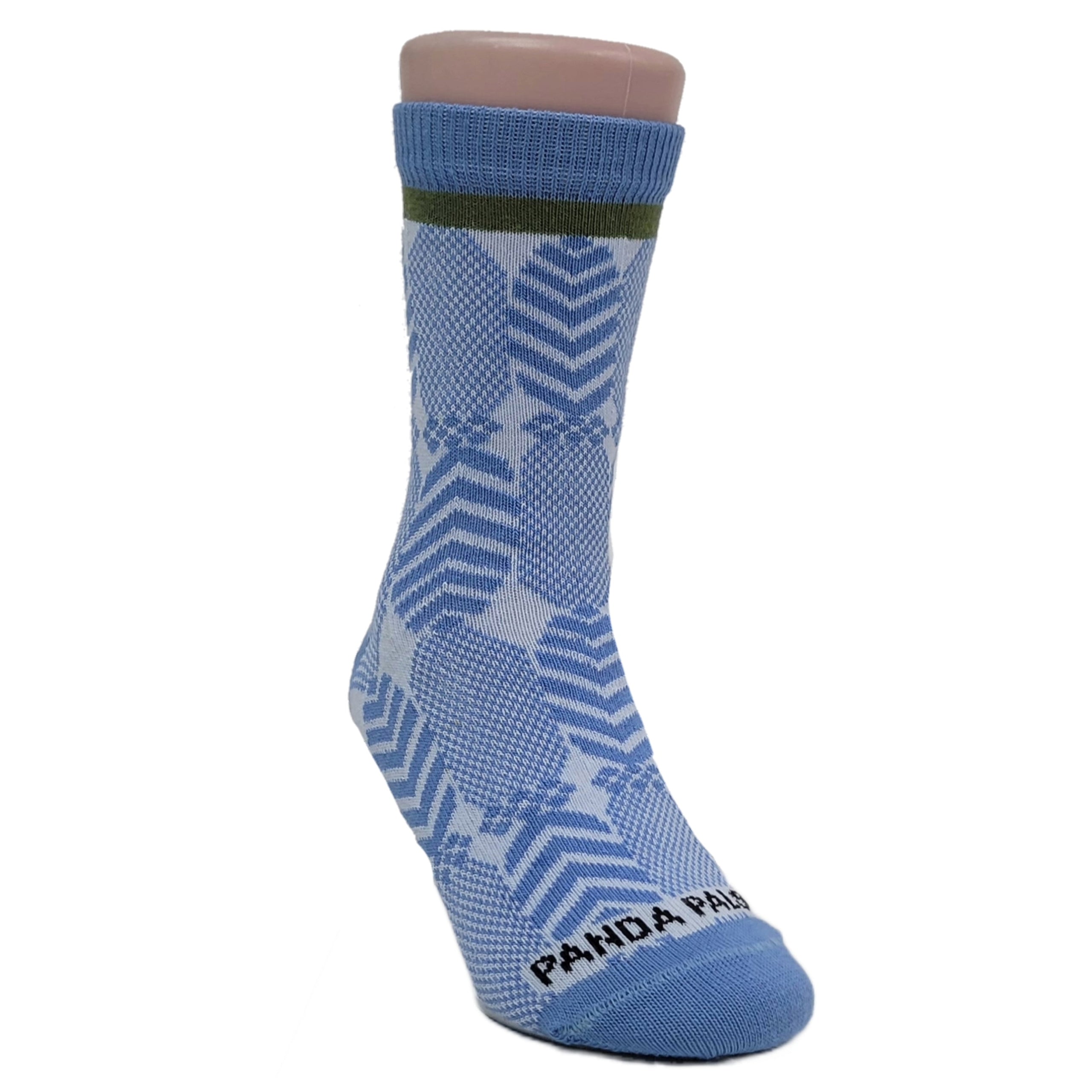 Sophisticated Blue Pattern Socks (Ages 3-5)