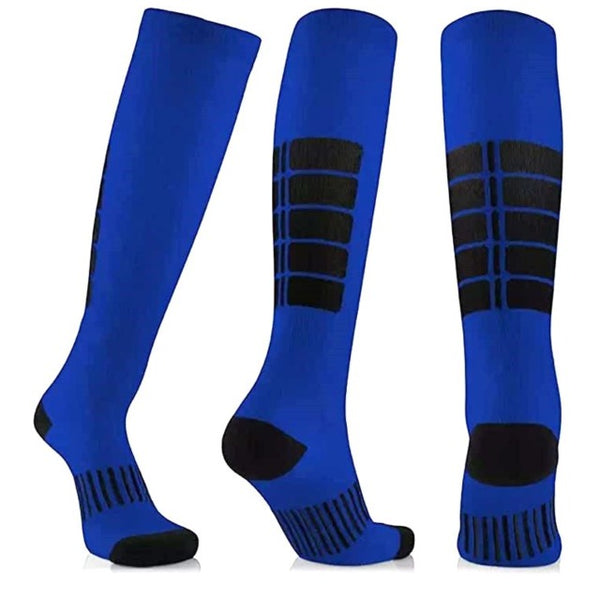 Blue Athletic Knee High (Compression Socks)0