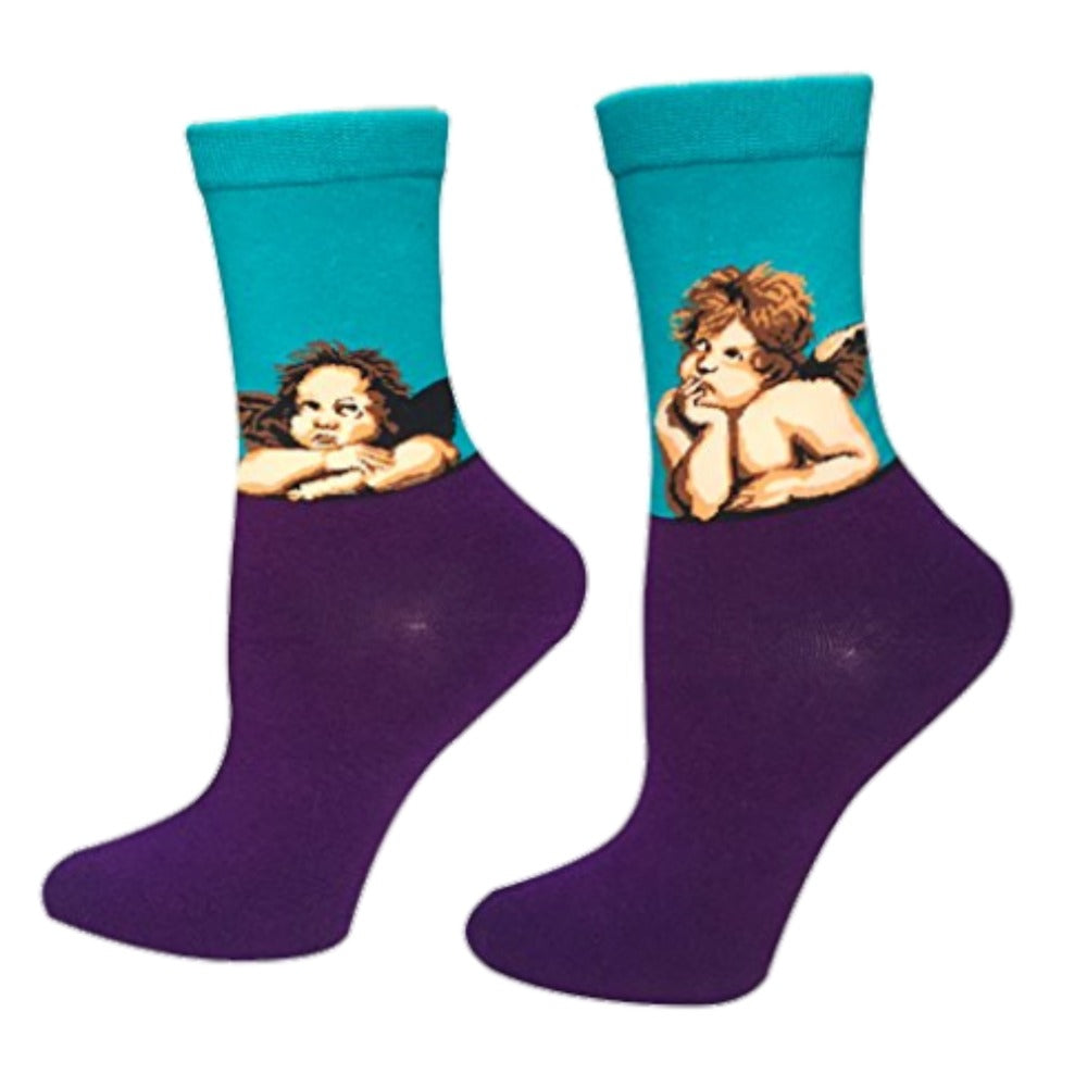 Famous Art Socks (Men's & Women's Sizes) 2 cherubs
