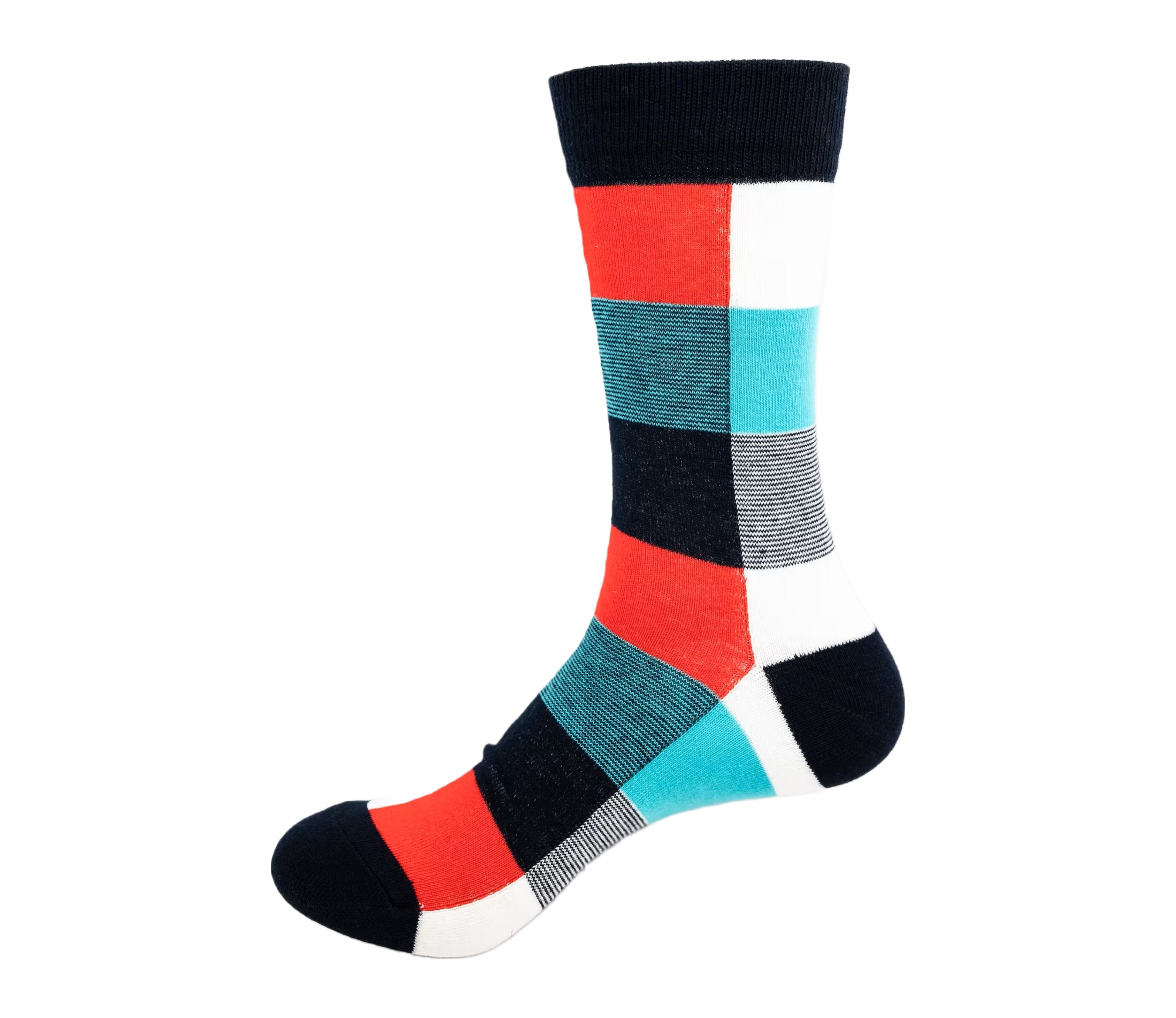 Colorful Plaid Patterned Socks from the Sock Panda (Adult Large)
