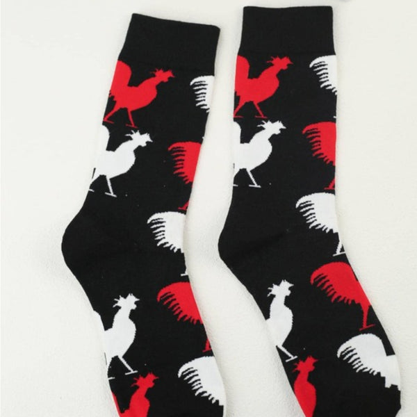 Rooster Pattern Socks from the Sock Panda (Adult Medium)