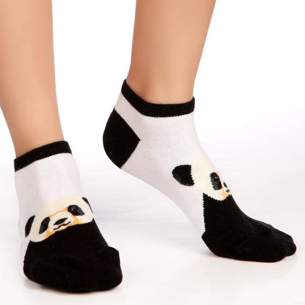 Panda Ankle Socks from the Sock Panda(Adult Large)