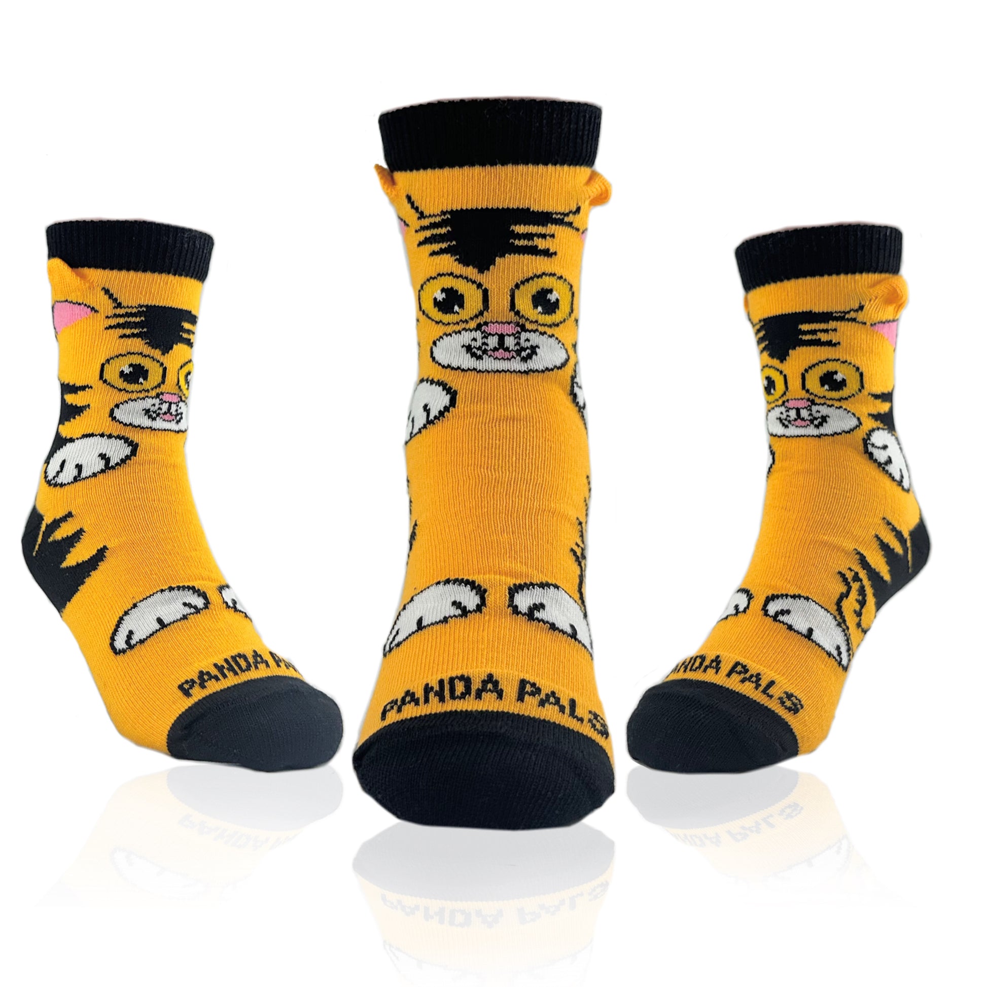 The Curious Orange Cat Socks from the Sock Panda (Ages 3-7)