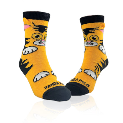 The Curious Orange Cat Socks from the Sock Panda (Ages 3-7)