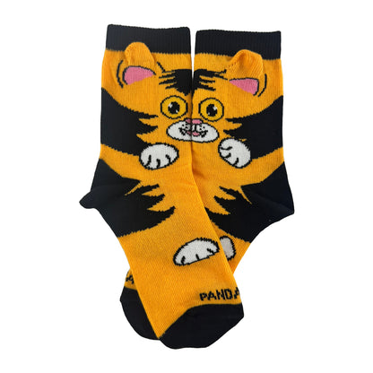 The Curious Orange Cat Socks from the Sock Panda (Ages 3-7)