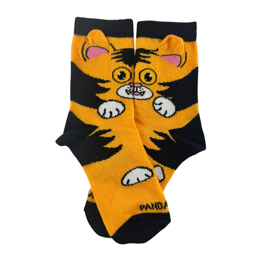 The Curious Orange Cat Socks from the Sock Panda (Ages 3-7)