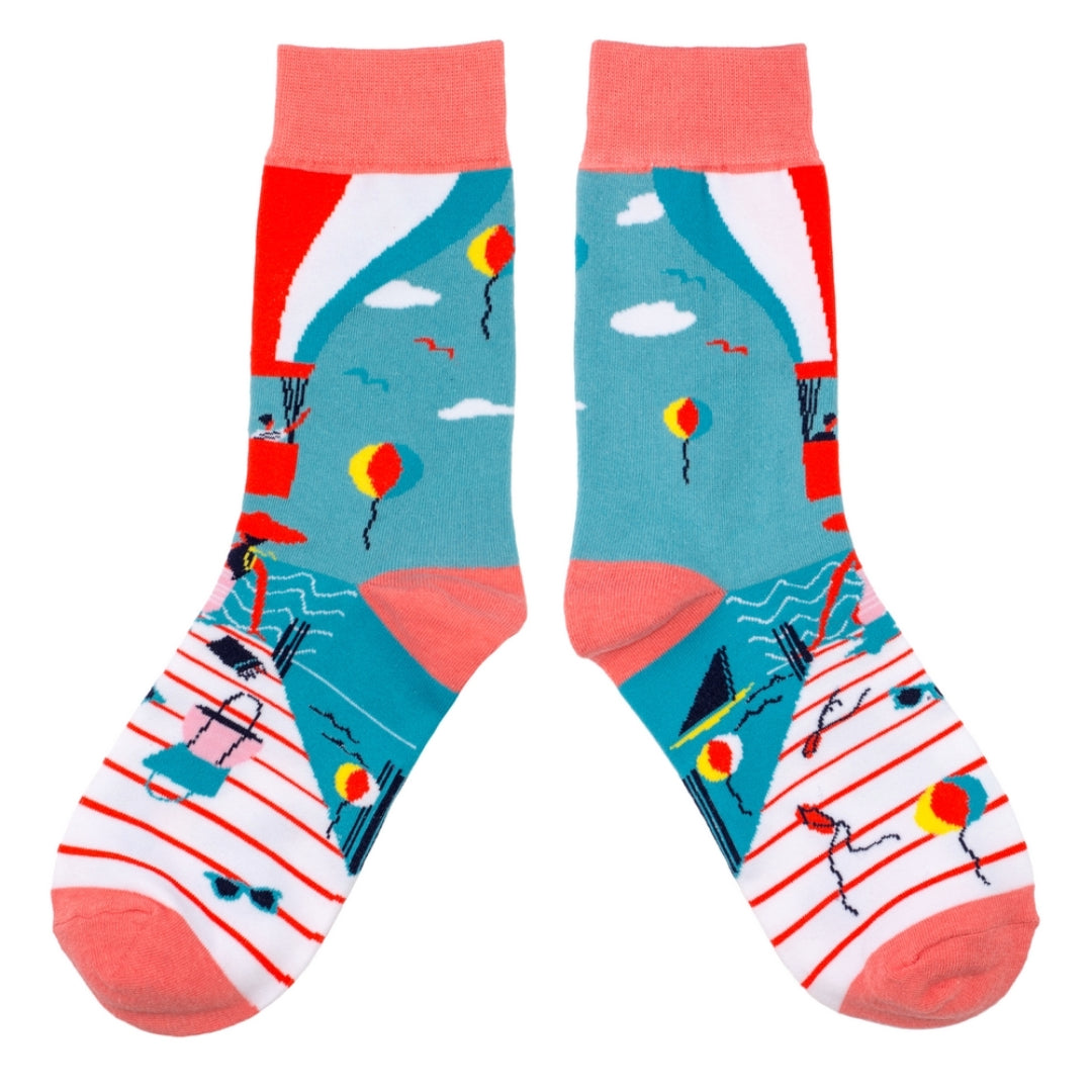 Pier Party Socks from the Sock Panda (Adult Medium)