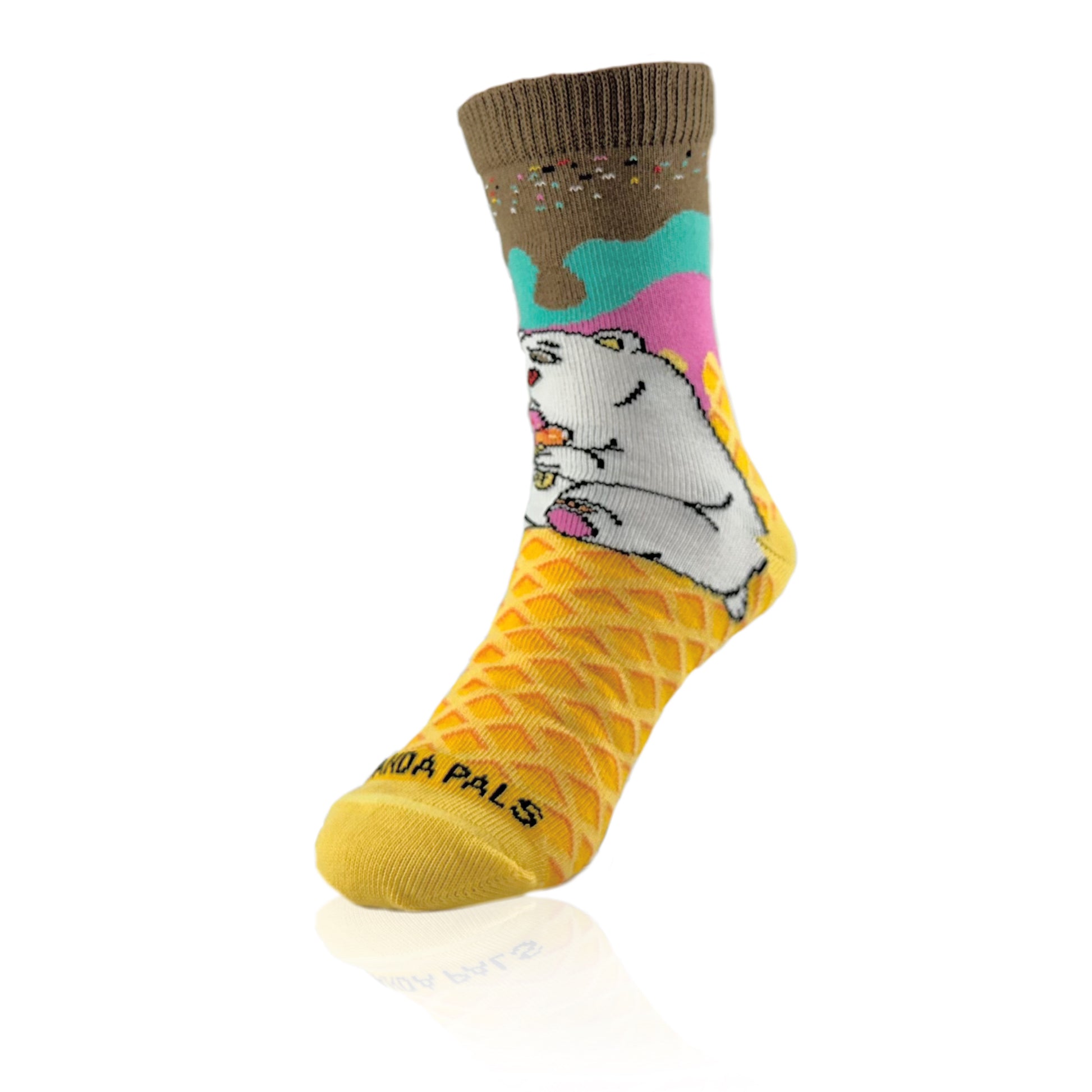 Polar Bear Having Ice Cream Socks from the Sock Panda (Ages 3-7)
