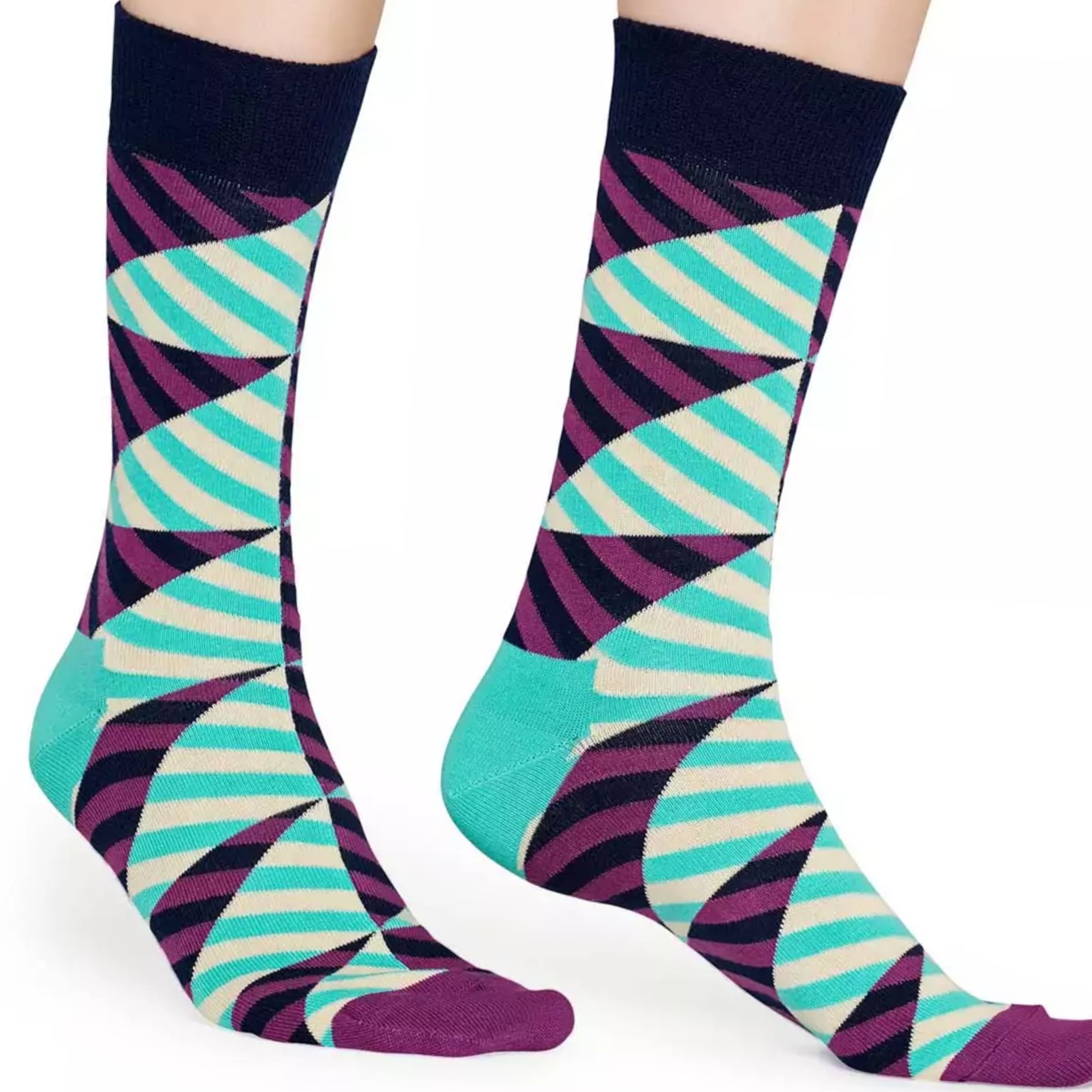 Diagonal Stripe Socks from the Sock Panda (Adult Large - Men's Shoe Sizes 8-12)