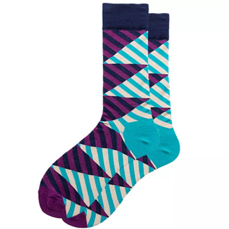 Diagonal Stripe Socks from the Sock Panda (Adult Large - Men's Shoe Sizes 8-12)