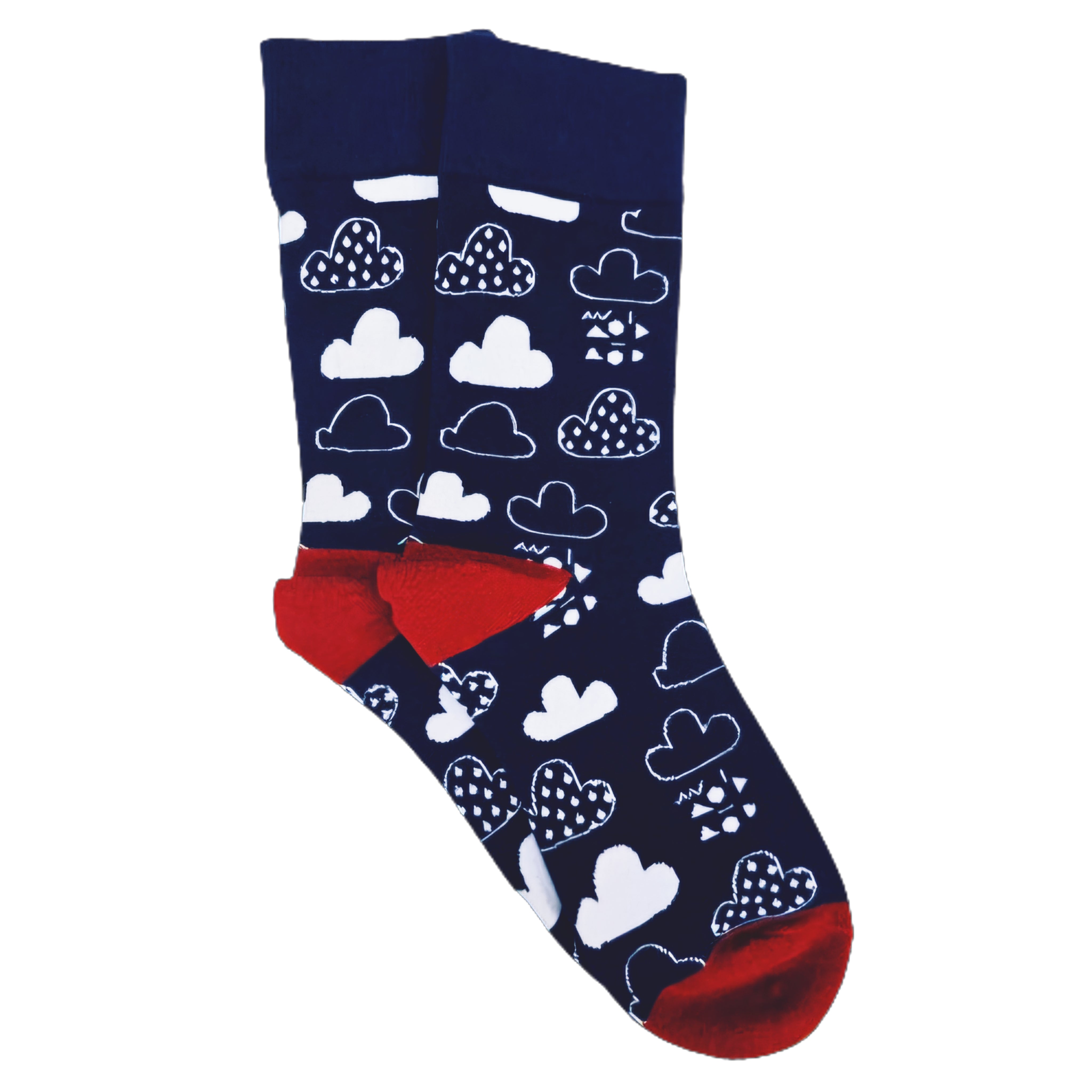 Rain Cloud Socks from the Sock Panda (Adult Medium - Women's Shoe Sizes 5-10)