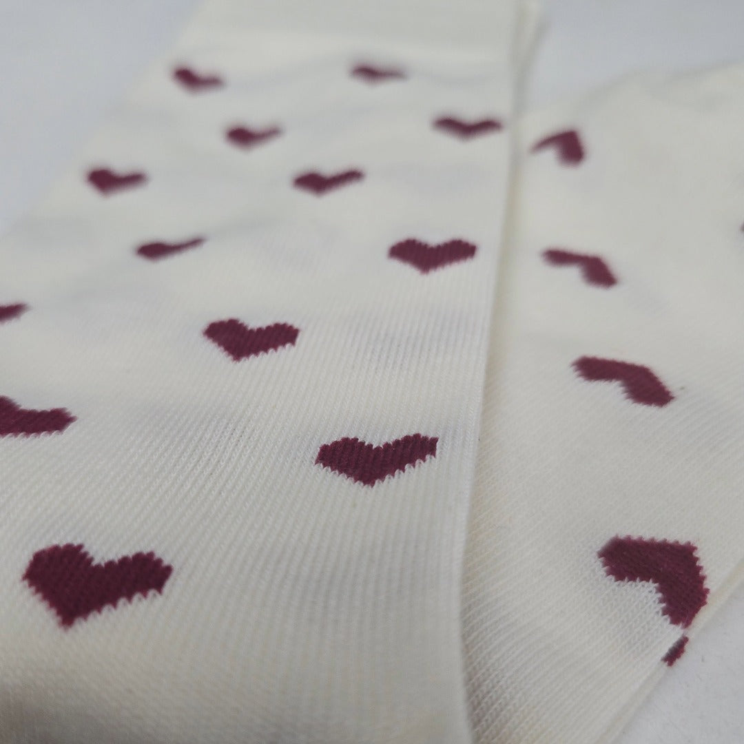 Heart Patterned Socks from the Sock Panda (Adult Large - Men's Shoe Sizes 8-12)
