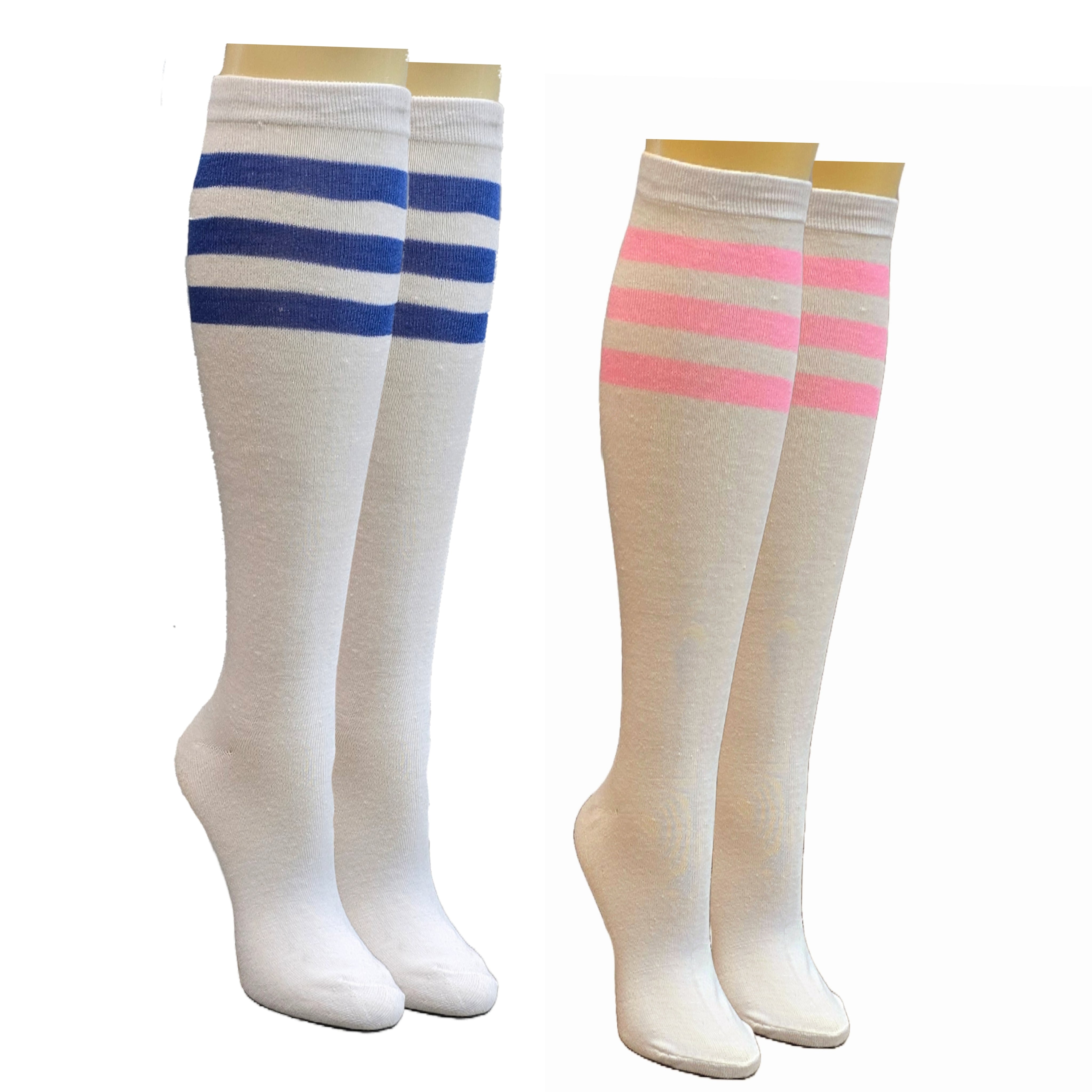 Retro Stripe Pattern Socks (Knee High)