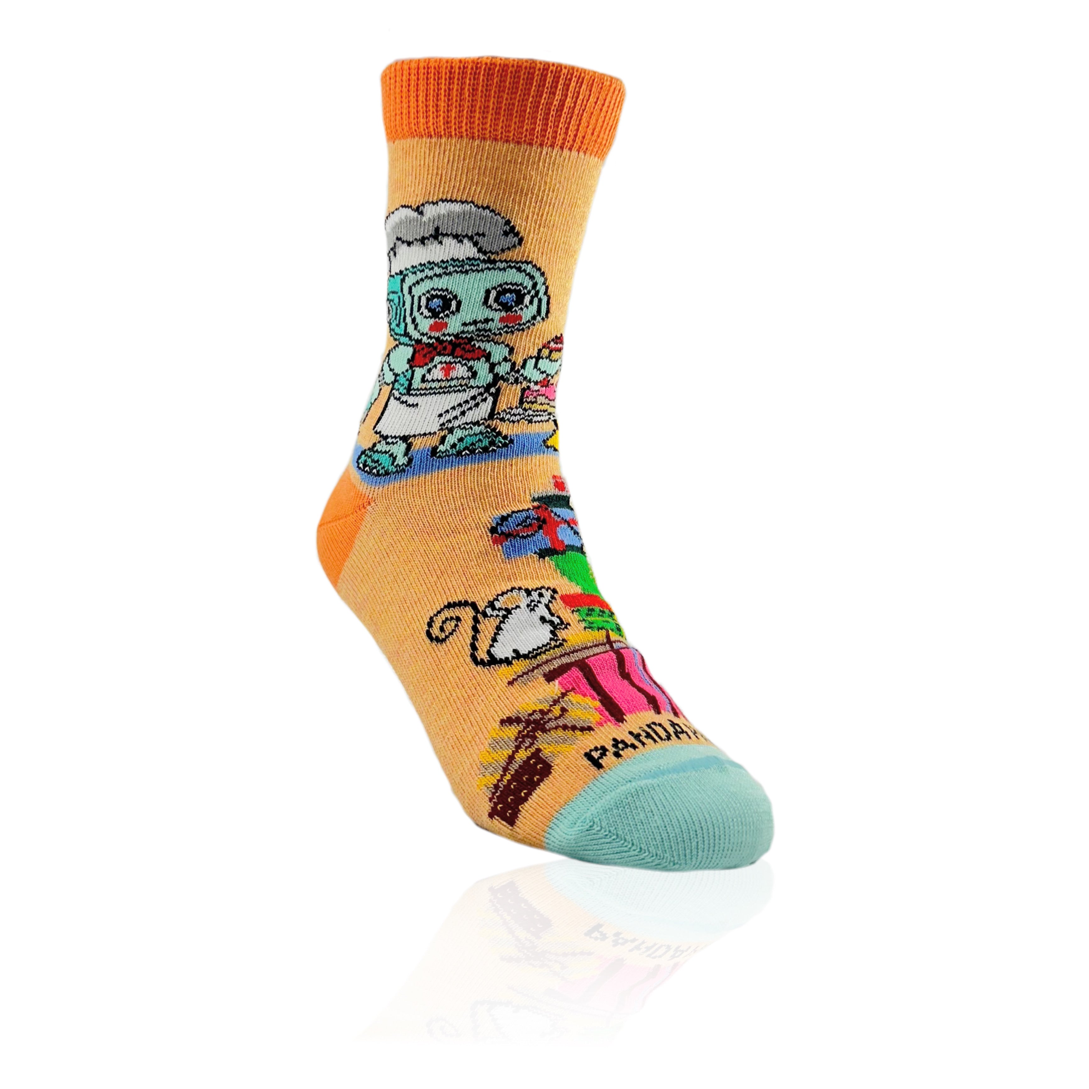 Robot Chef Socks from the Sock Panda (Ages 3-7)