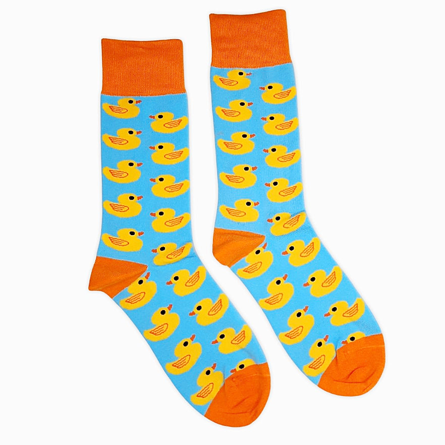 Duck Pattern Socks from the Sock Panda (Adult Large - Men's Shoe Sizes 8-12)