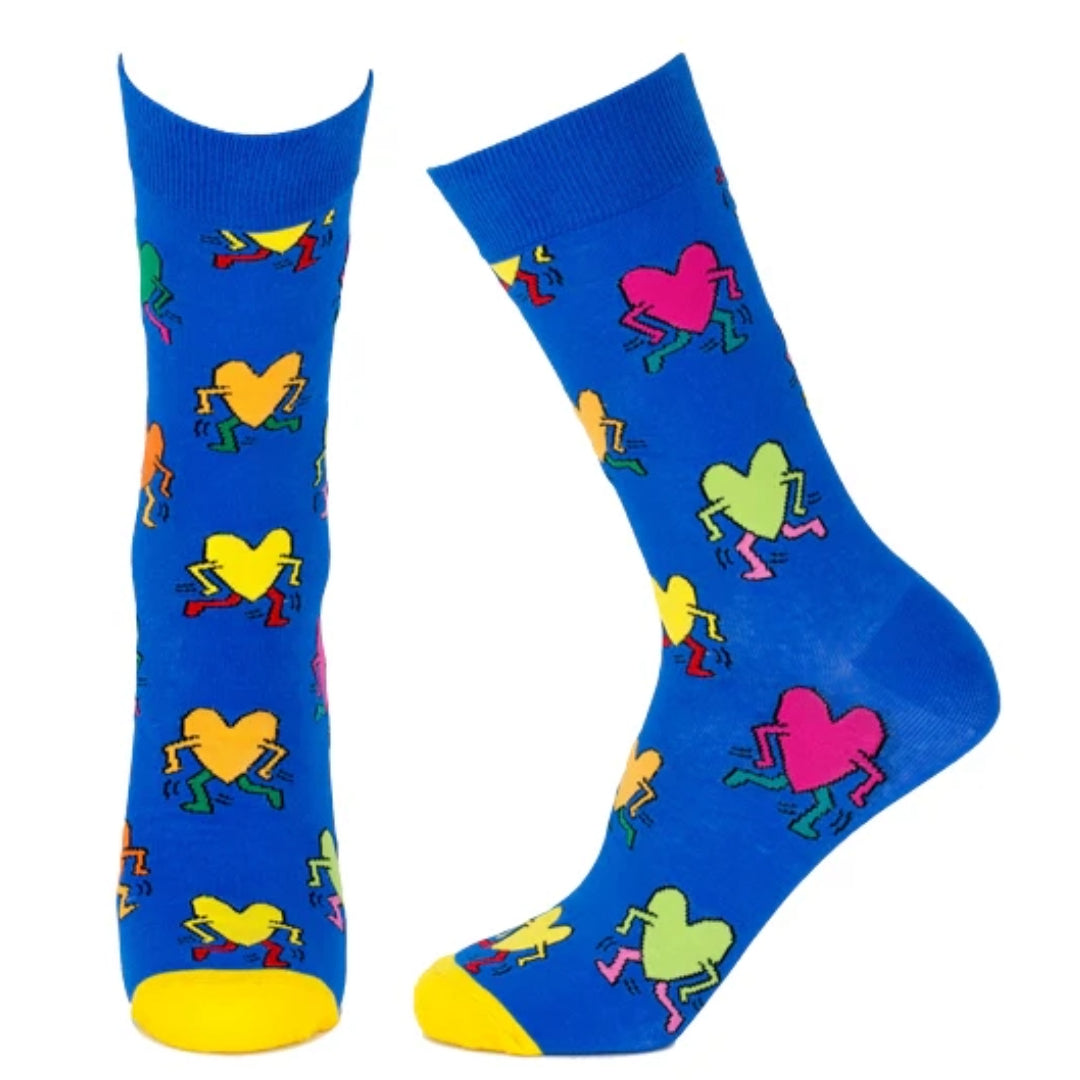 Running Heart Socks from the Sock Panda