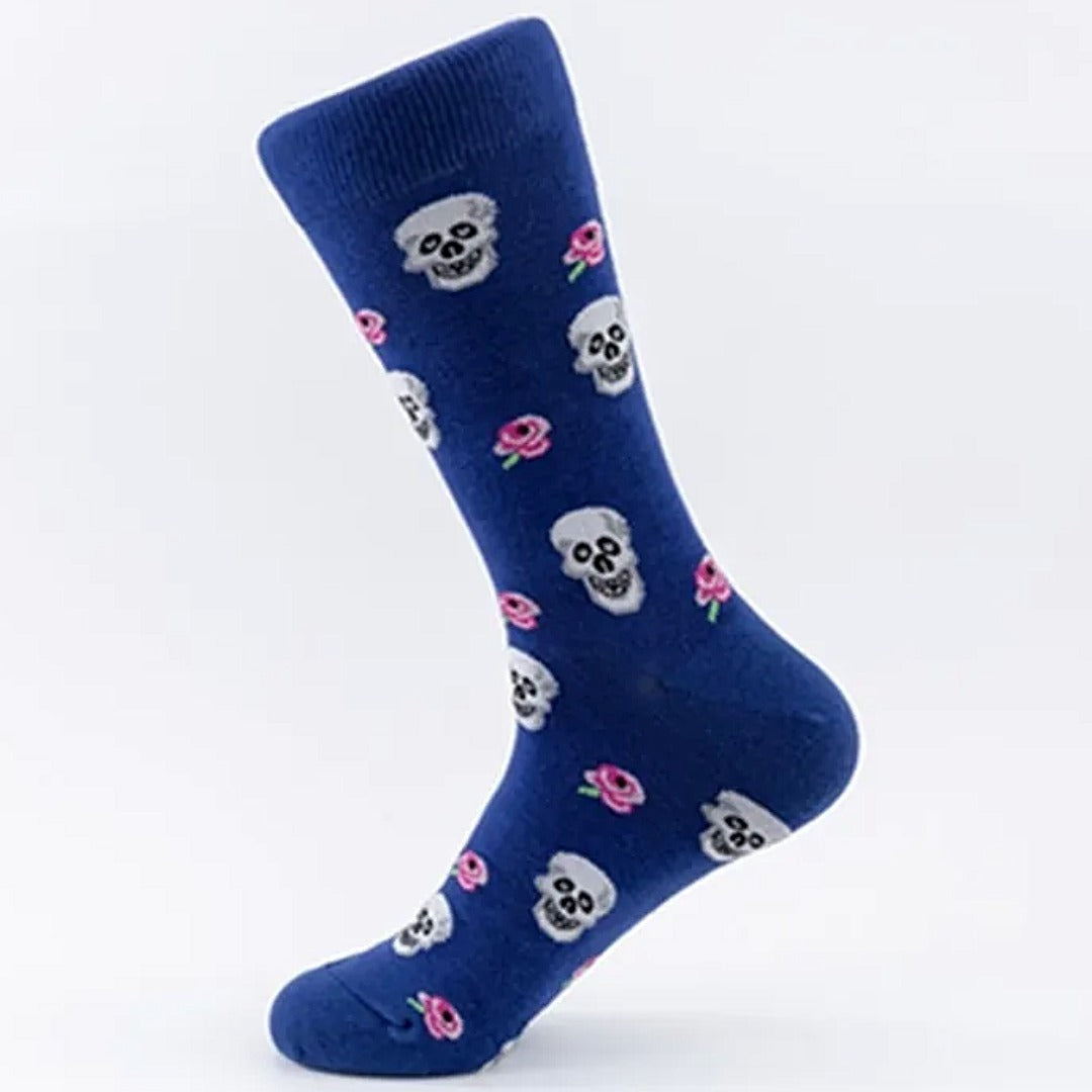 Skulls and Roses Socks from the Sock Panda (Adult Large)