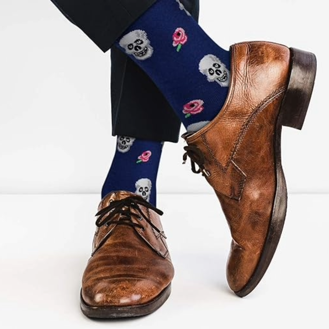 Skulls and Roses Socks from the Sock Panda (Adult Large)