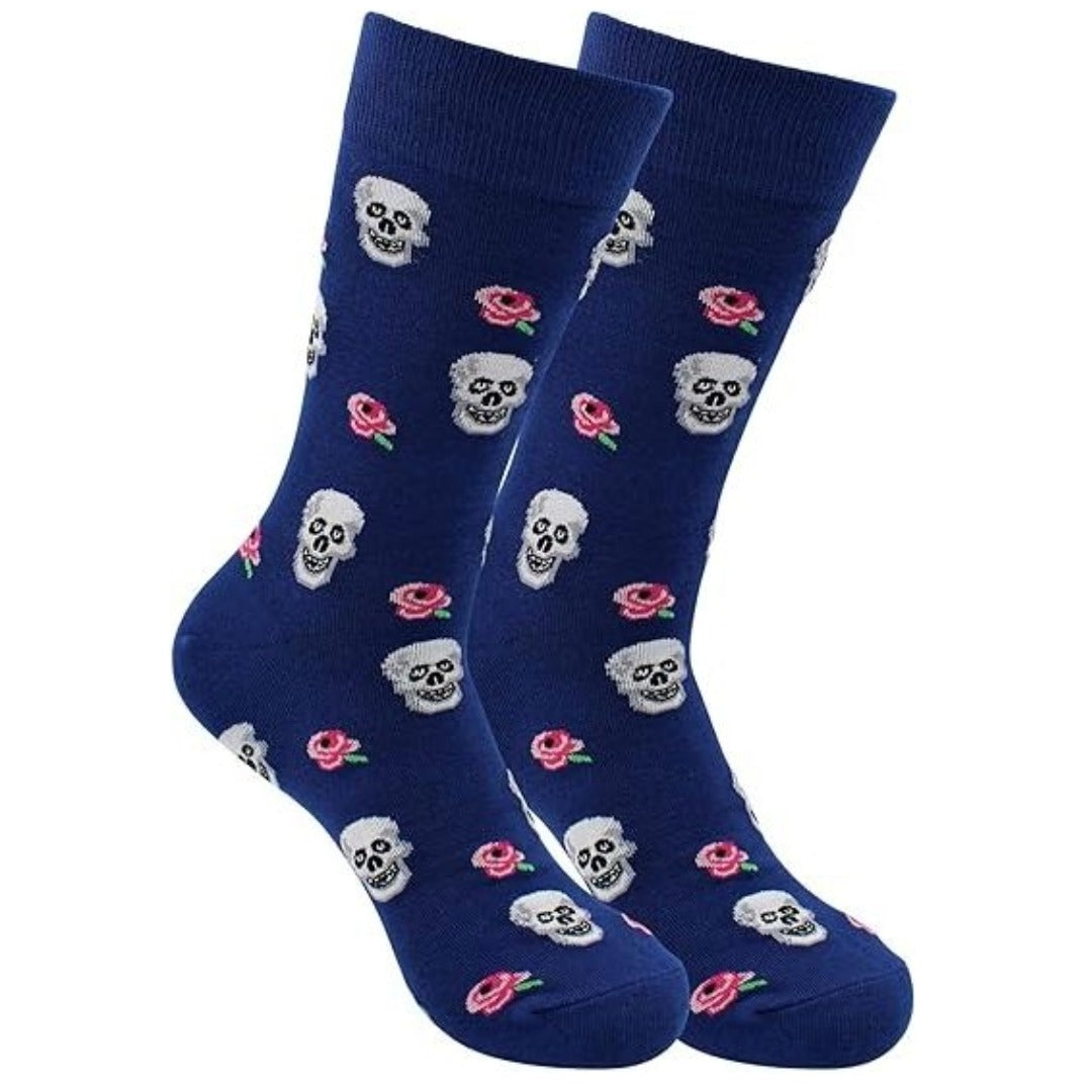 Skulls and Roses Socks from the Sock Panda (Adult Large)