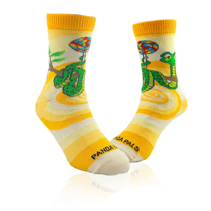 Tree Snake Swirl Socks from the Sock Panda (Ages 3-7)