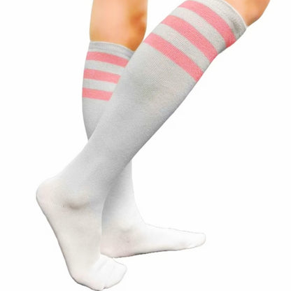 Retro Stripe Pattern Socks (Knee High)